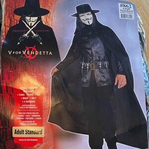 V for Vendetta Costume - Black